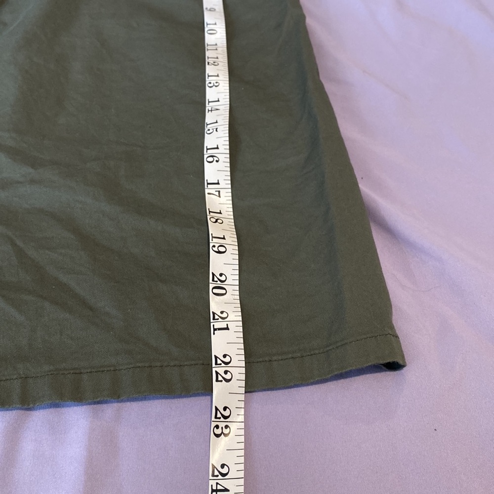 Jaclyn Smith Army Green Skirt With Belt Loops Size Large - Picture 6 of 9